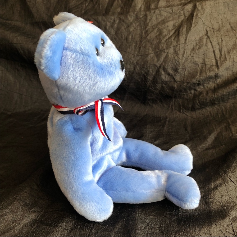 2001 Ty Beanie Baby America Commemorative Blue Patriotic September 11th Bear nwt - Picture 6 of 10